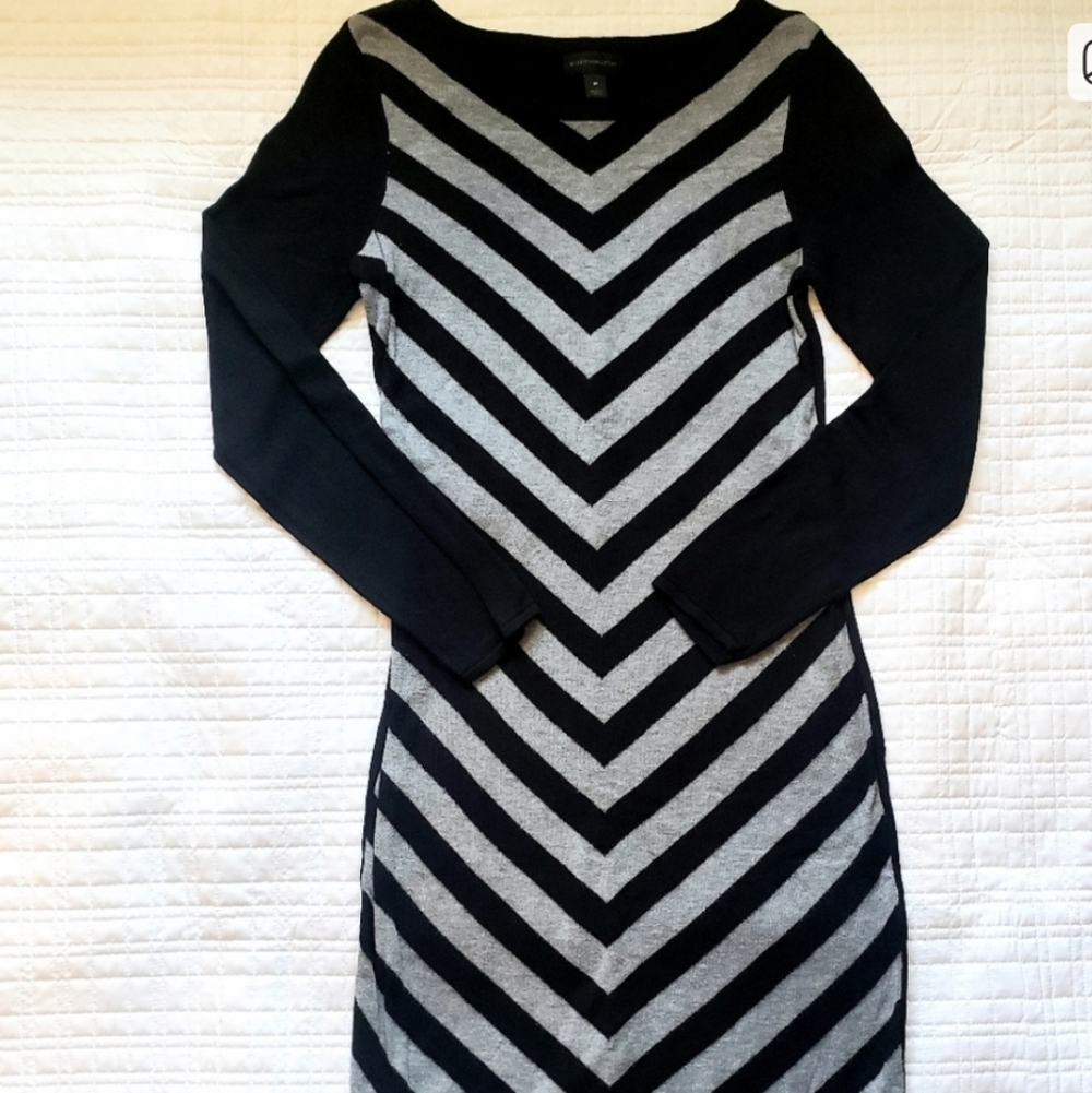 NWOT Worthington Chevron Sweater Dress